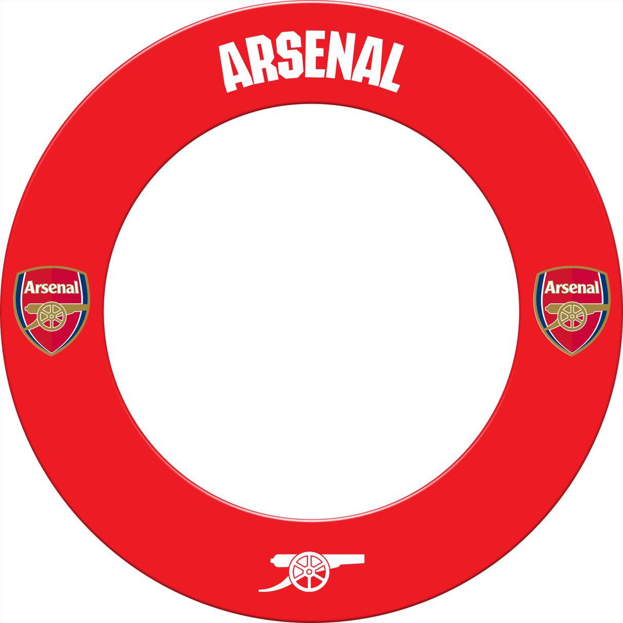 Arsenal FC Dartboard Surround - Official Licensed - The Gunners - S1 - Red - Logo