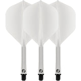 Shot Flight Deck - One Piece Dart Flight and Shaft System - Clear