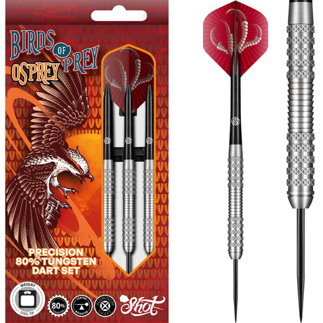 Shot Birds of Prey Darts - Steel Tip Tungsten - Osprey 23g