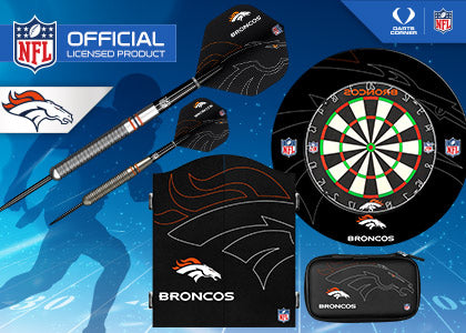 Victory Tailgate Denver Broncos NFL Dartboard Cabinet in the Dartboards  department at