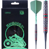 Cuesoul Engine V1 Darts - Soft Tip - 90% Tungsten - Hope Ring - Green