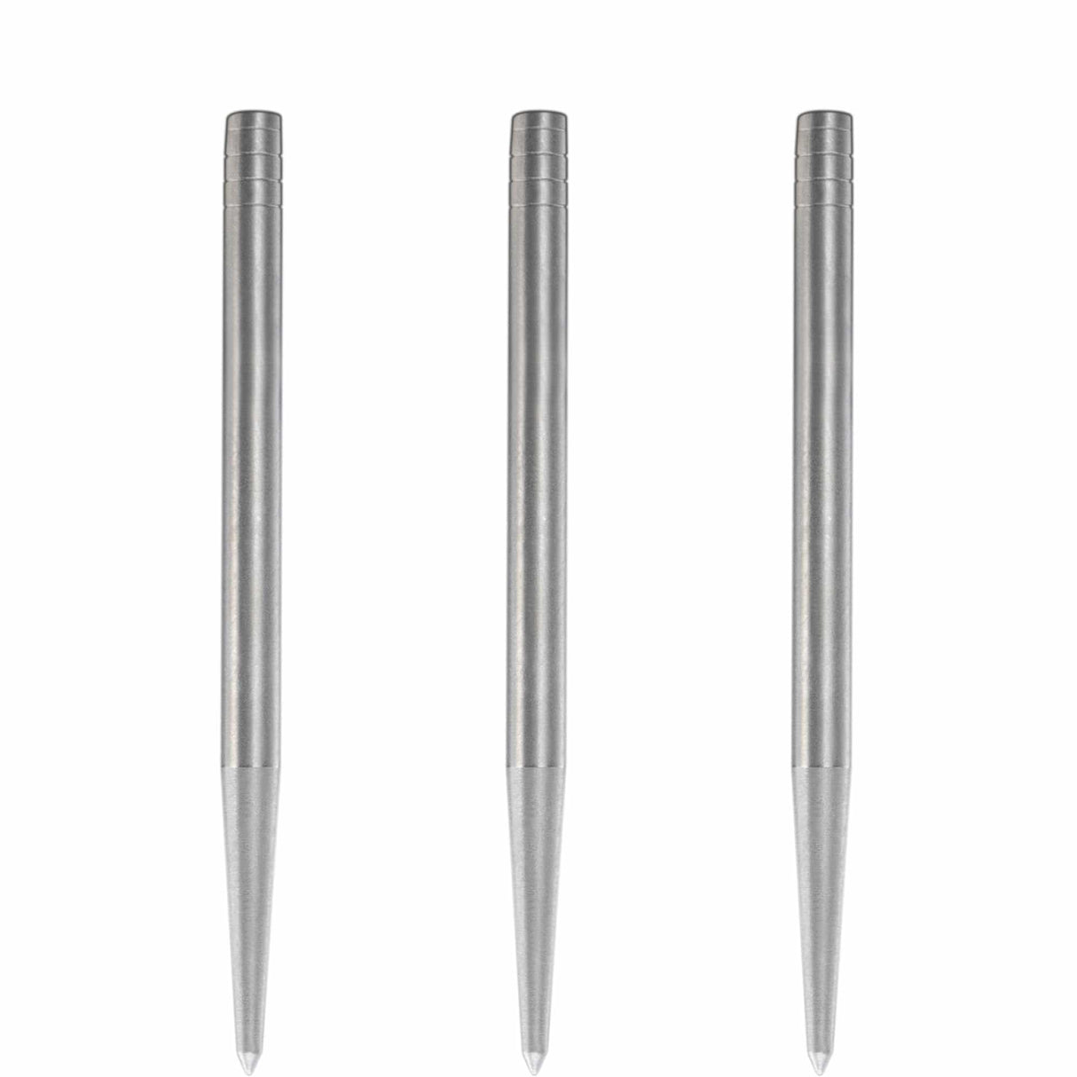 Condor Beak Dart Points - Steel Tip Replacement Points - without Cut - Smooth - Silver