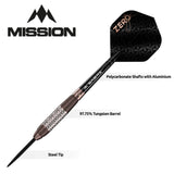 Mission Zero Darts - Steel Tip - 98% Tungsten - Bronze PVD