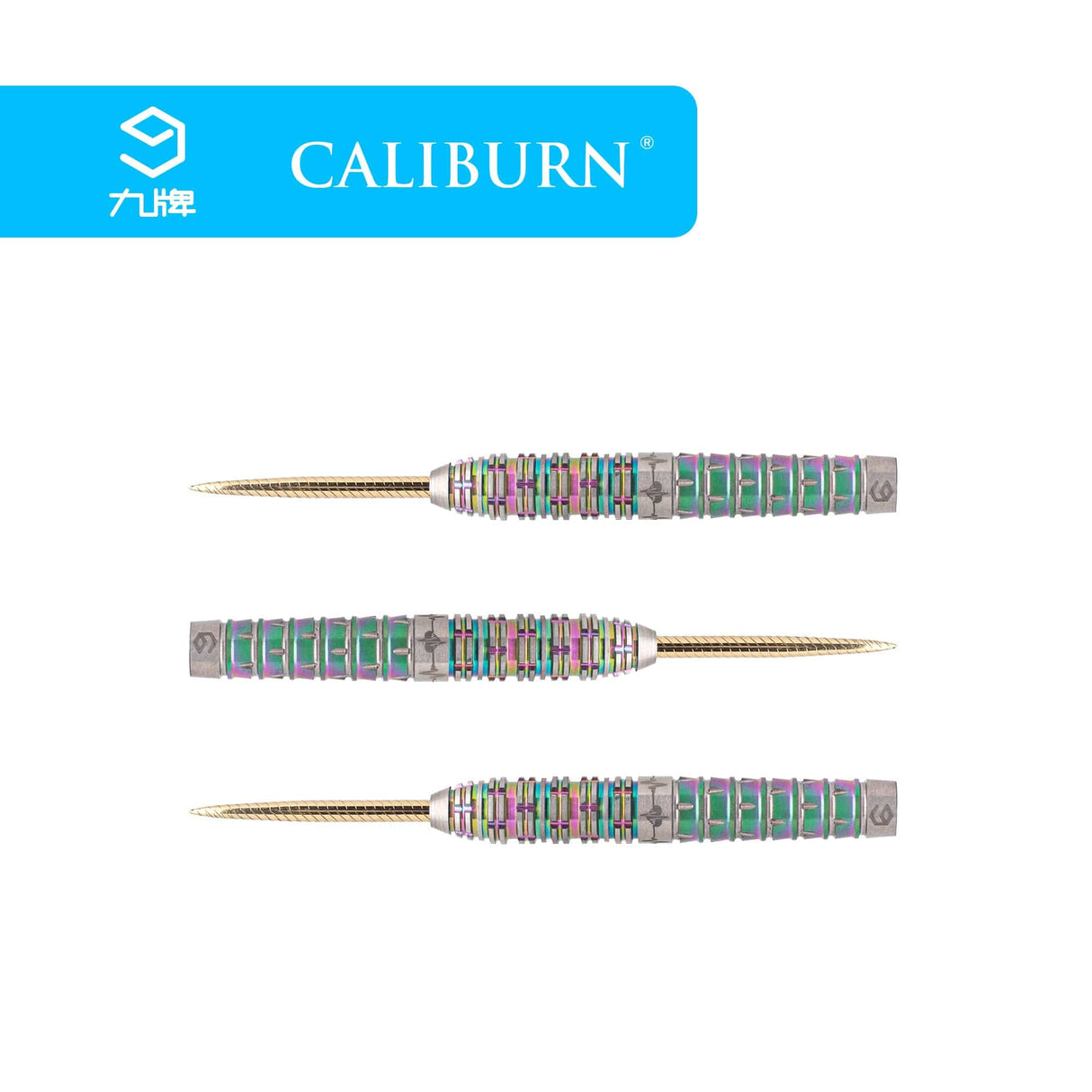 Caliburn Player Darts - Steel Tip - 95% - Rainbow Coating - Raine 22g