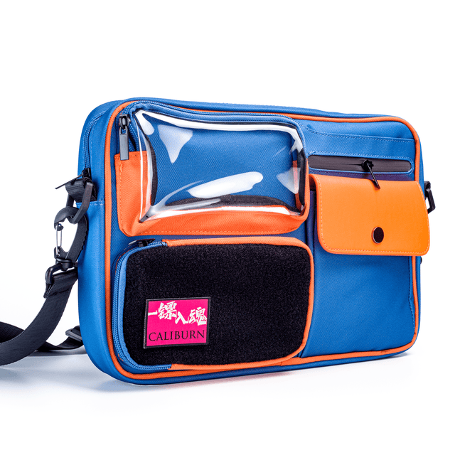 Caliburn Messenger Bag - Blue & Orange