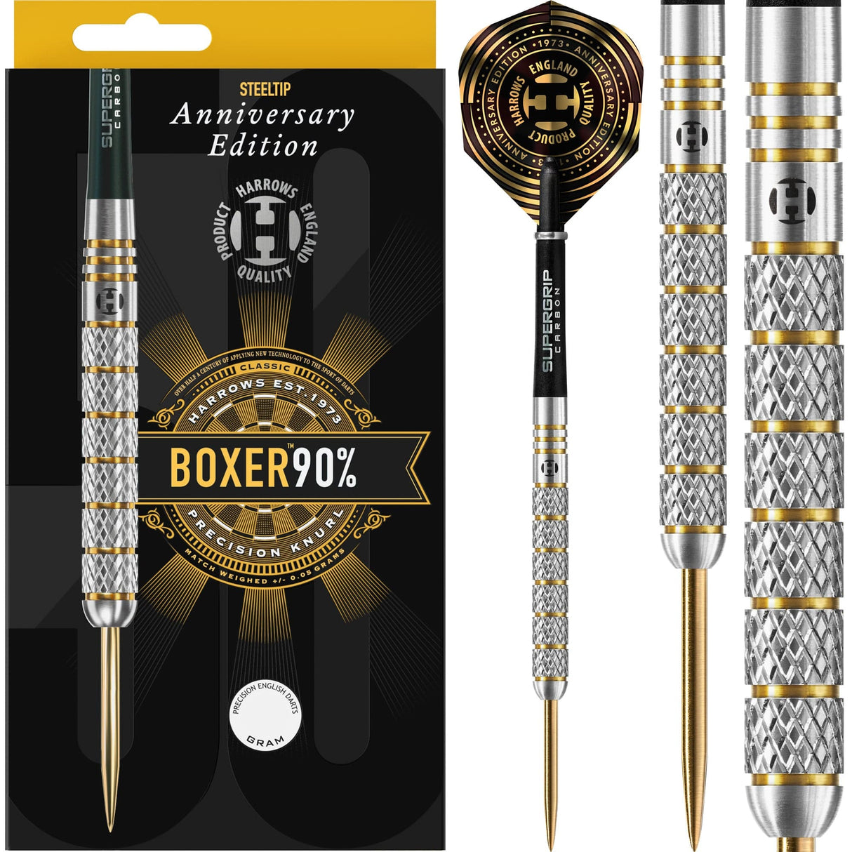 Harrows Boxer Darts - Steel Tip - 90% - Anniversary Edition - Parallel