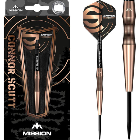 Mission Connor Scutt V2 - Steel Tip - 90% - Bronze PVD - Sniper 22g