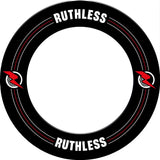 Ruthless Dartboard Surround - Professional - Printed Design - Black