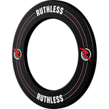 Ruthless Dartboard Surround - Professional - Printed Design - Black