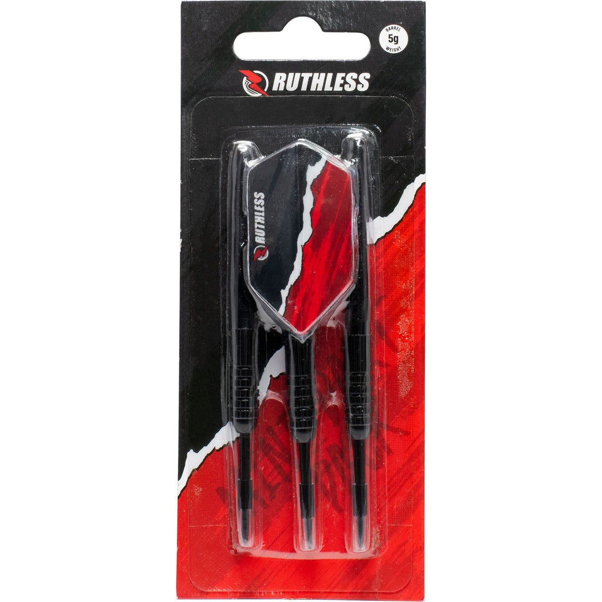 Ruthless Mini Darts - Miniature Lightweight Dart Set - Black - 5g