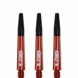 Ruthless Sting Dart Shafts - Polycarbonate - Solid Red - Black Top Tweenie