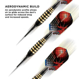 Viper Atomic Bee Darts - Soft Tip - Coated Alloy - Coloured Rings - Black 16g