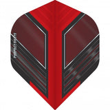 Perfect Darts Flights - Extra Strong - No2 - Std - Space Raider - Red & Black