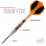 Perfect Darts - Steel Tip - 90% Tungsten - Solarfox 1 - Scallop - Black & Orange