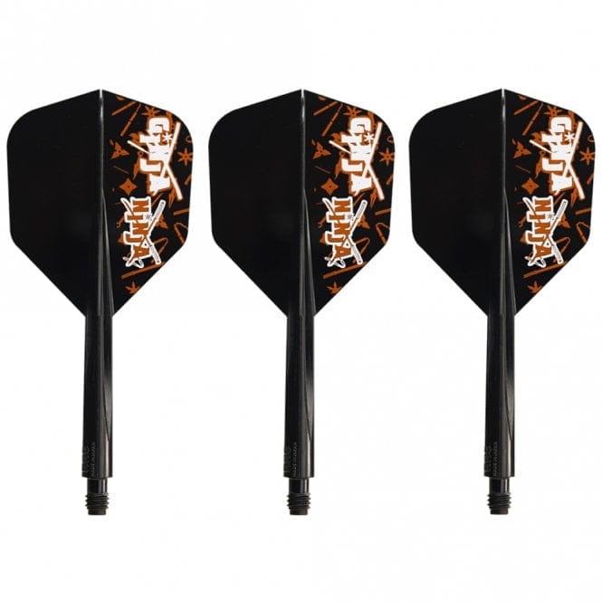 Condor AXE Dart Flights - Matt Campbell - Ginja Ninja - Small - Black