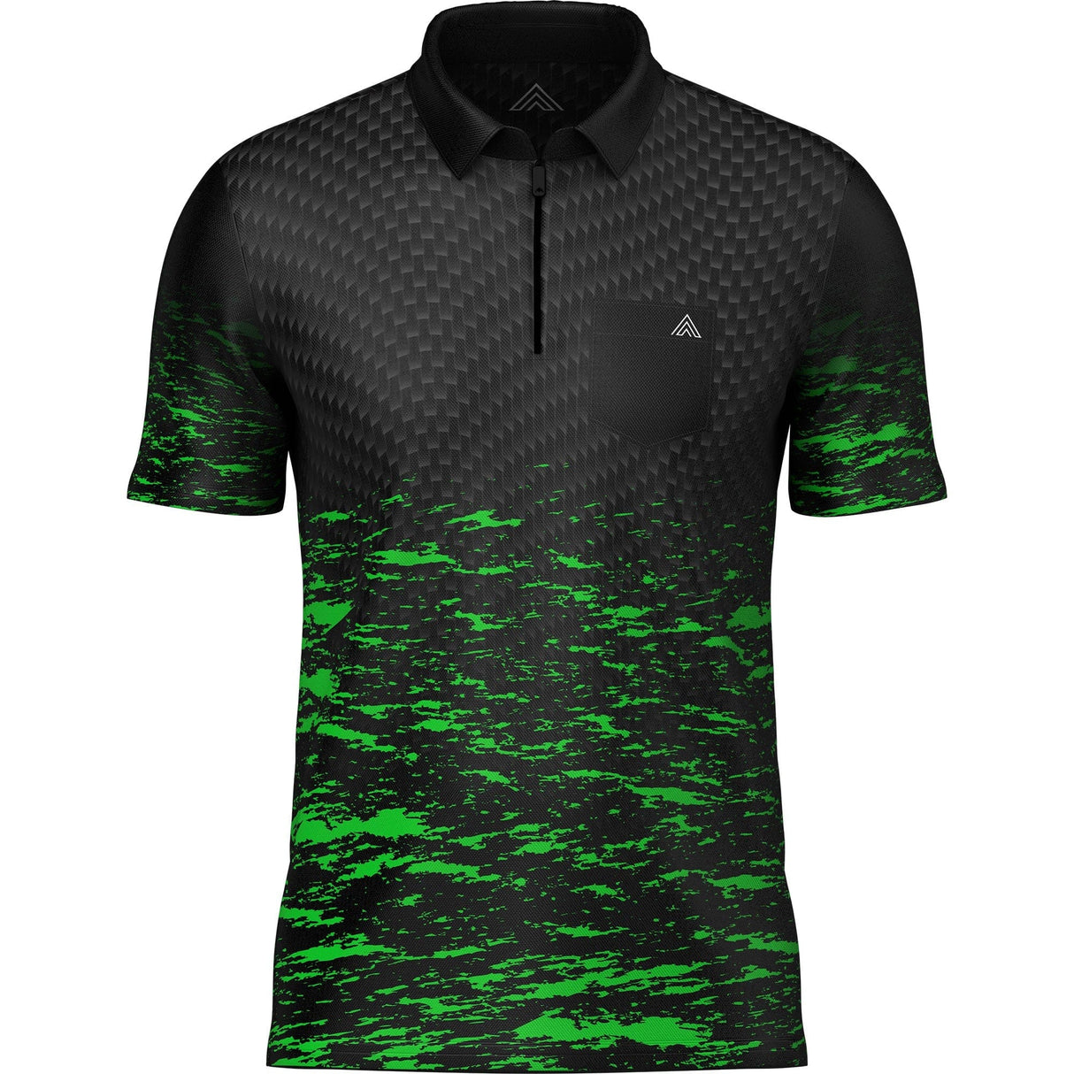 Arraz Lava Dart Shirt - with Pocket - Black & Green