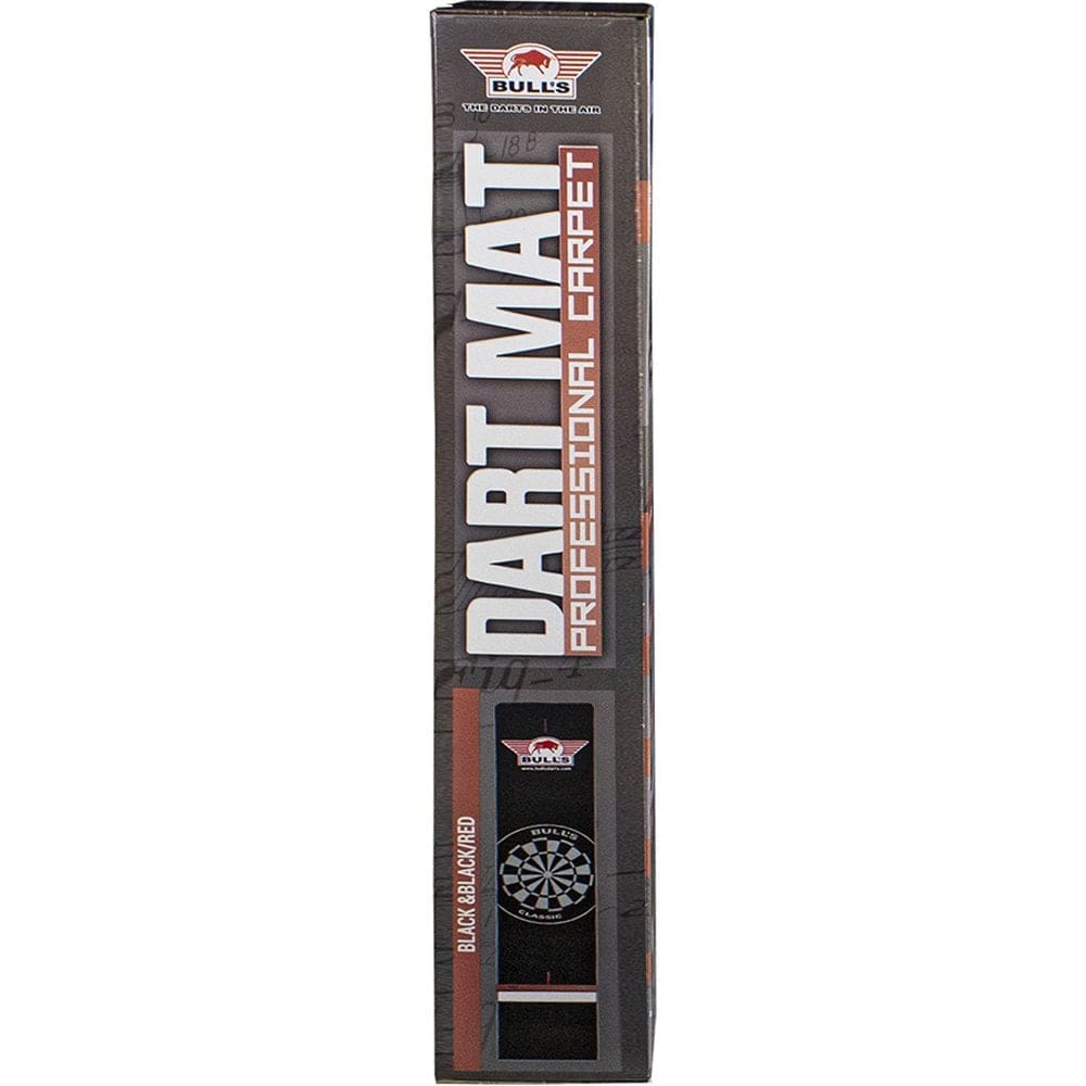 Darts Mat - Bulls Carpet Darts Mat - Black or Red Border - 300cm X 65cm