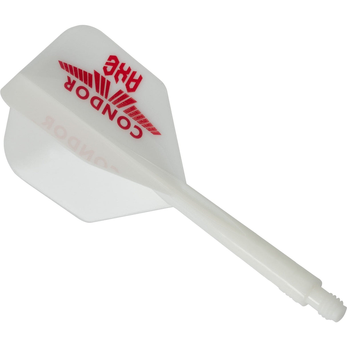 Condor AXE Logo Dart Flights - Small - White & Red Long