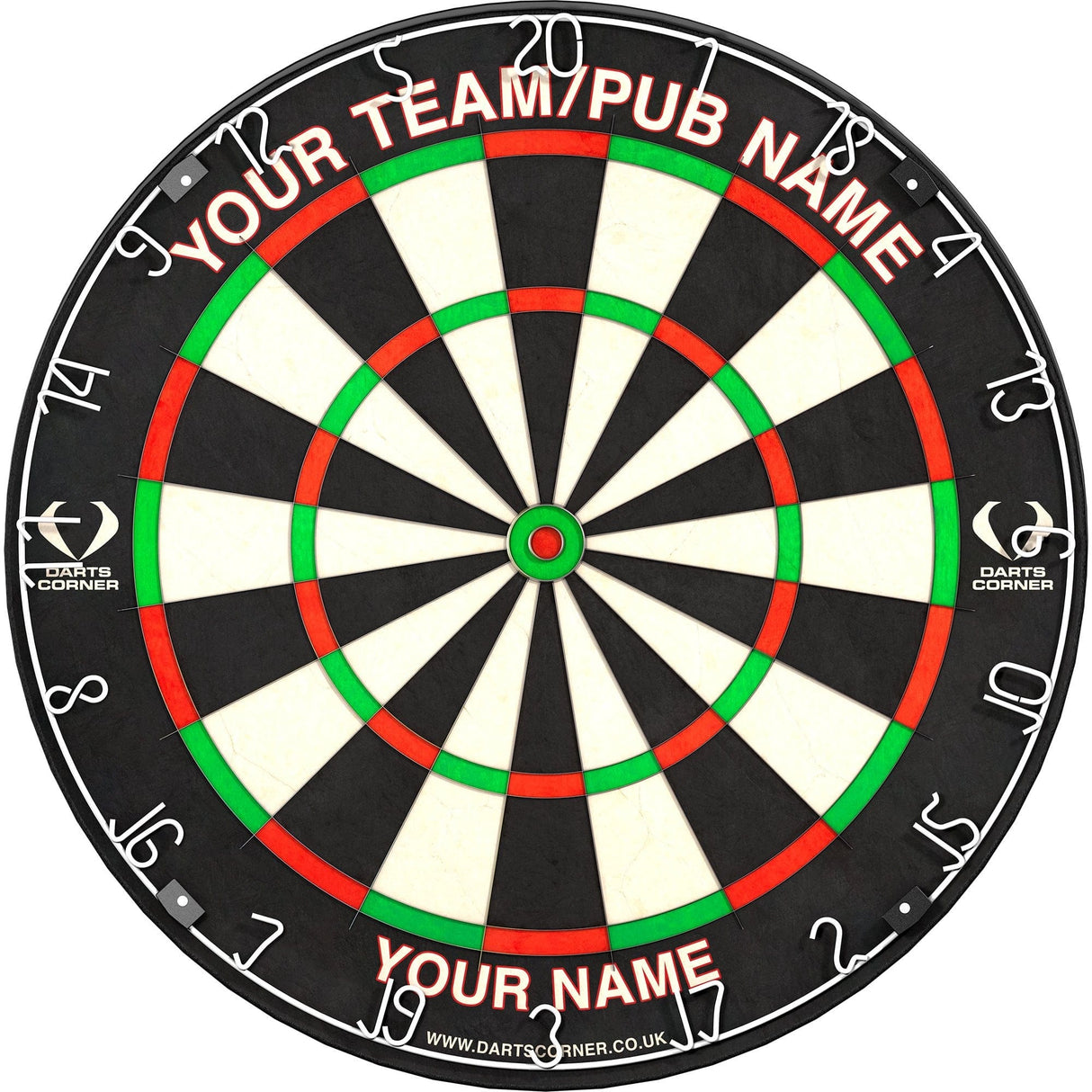 DARTS CORNER Personalised Dartboard - Perfect For Pubs, Clubs And Man Caves