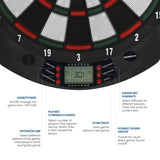 Designa Electronic Soft Tip Dartboard - with 6 darts - upto 8 players