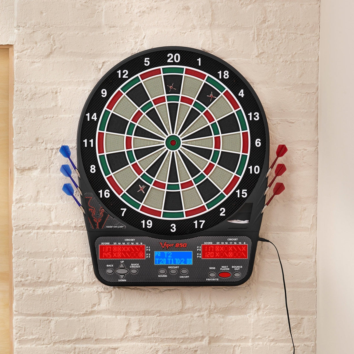 Viper 850 Electronic Dartboard - Ultra Thin Spider - Professional