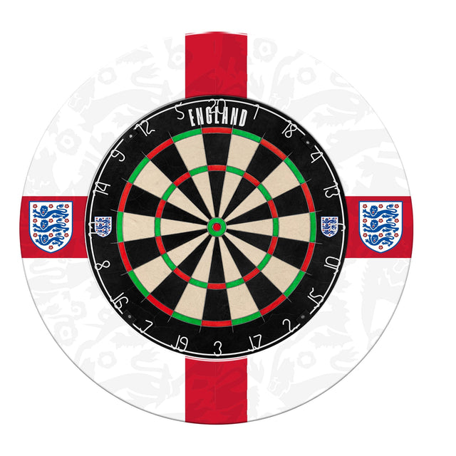 England Printed Dartboard & Printed Surround - St George