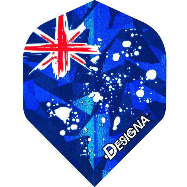 Designa Patriot Dart Flights - Hologram - Std - Australia