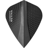 Harrows Retina Dart Flights - Kite Shape Black