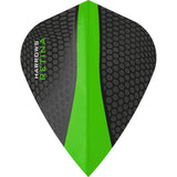 Harrows Retina Dart Flights - Kite Shape Green