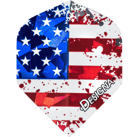 Designa Patriot Dart Flights - Hologram - Std - USA