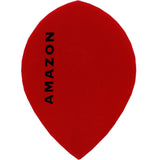 Amazon Dart Flights - Pear Shape - 100 Micron Red