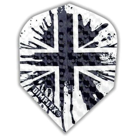 Harrows Dimplex Dart Flights - Standard Shape - Paint Splat - Black