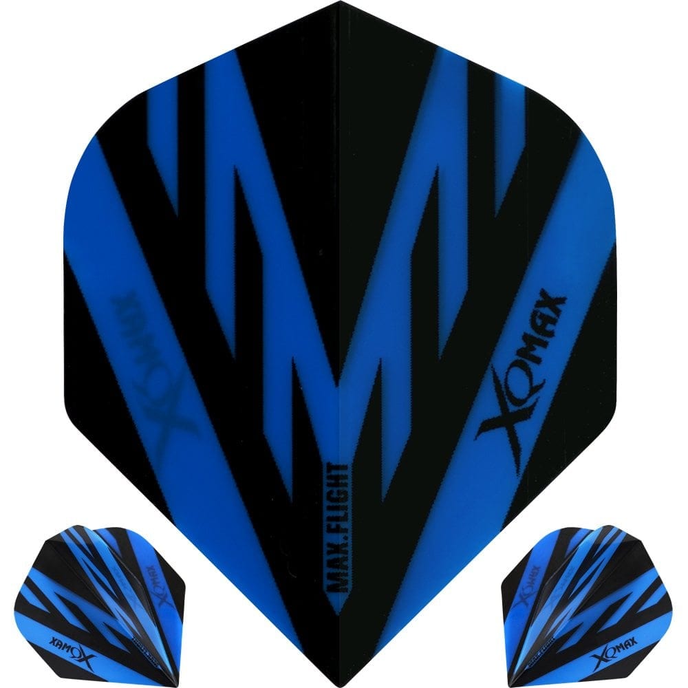 *XQMax Dart Flights - Max Flight - 100 - Std Blue