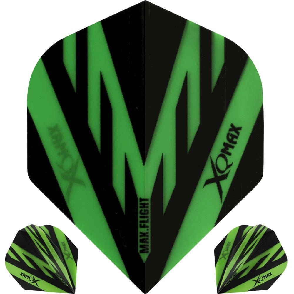 *XQMax Dart Flights - Max Flight - 100 - Std Green