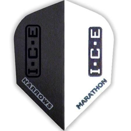 Harrows Dart Flights - Marathon ICE - Std - Black I.C.E