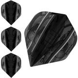 *Pentathlon Silver Edge Dart Flights - Extra Strong - Std Black