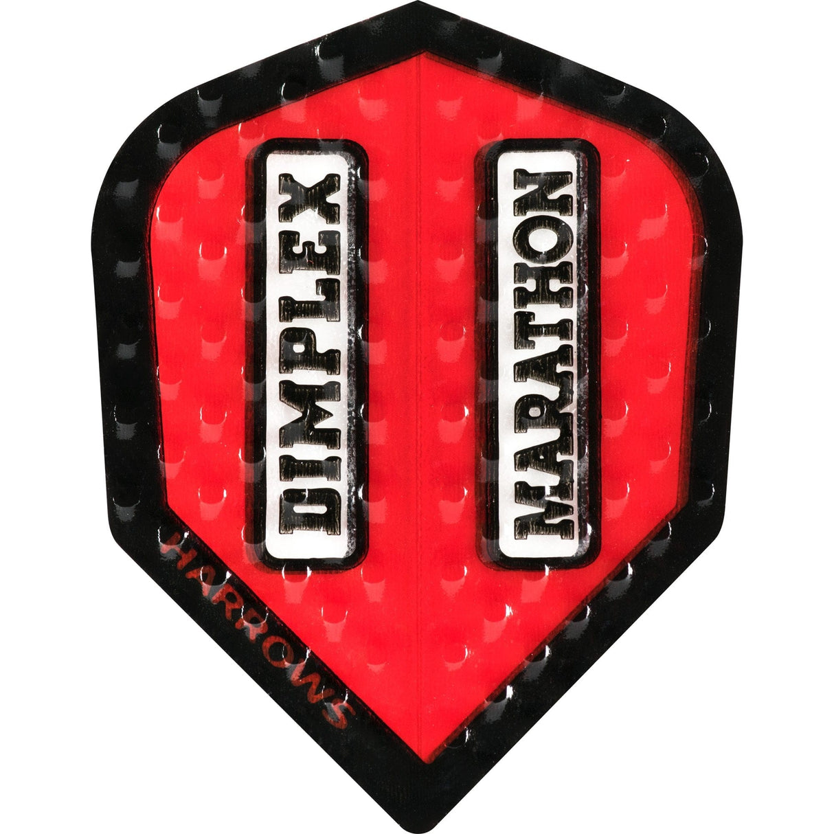 *Harrows Dart Flights - Dimplex Marathon - Std - Black Rim