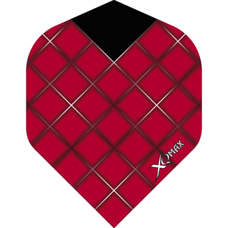 *XQMax Dart Flights - Max Flight - 100 - No2 - Std - Grid Red