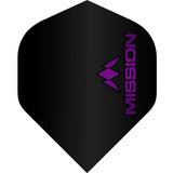 Mission Logo Dart Flights - 100 Micron - No2 - Std Purple