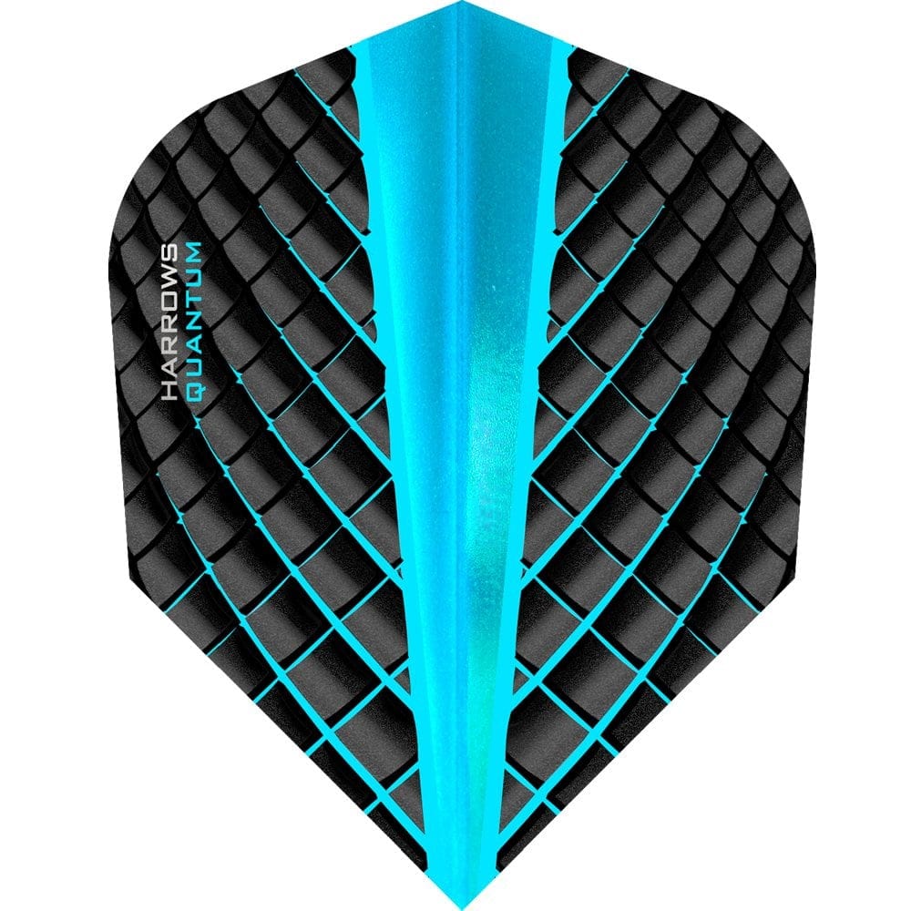 Harrows Quantum Dart Flights - 3D Effect - 100 Micron - Std Aqua