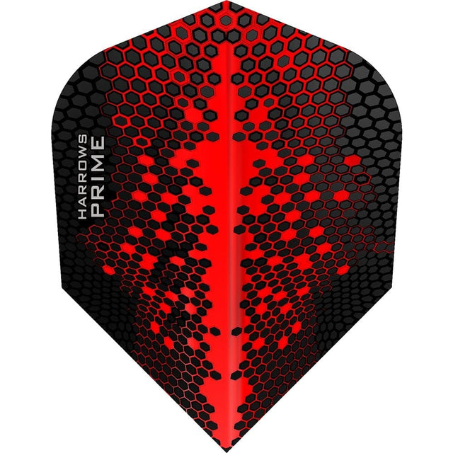 Harrows Prime Dart Flights - No6 - Std - Hex - Red