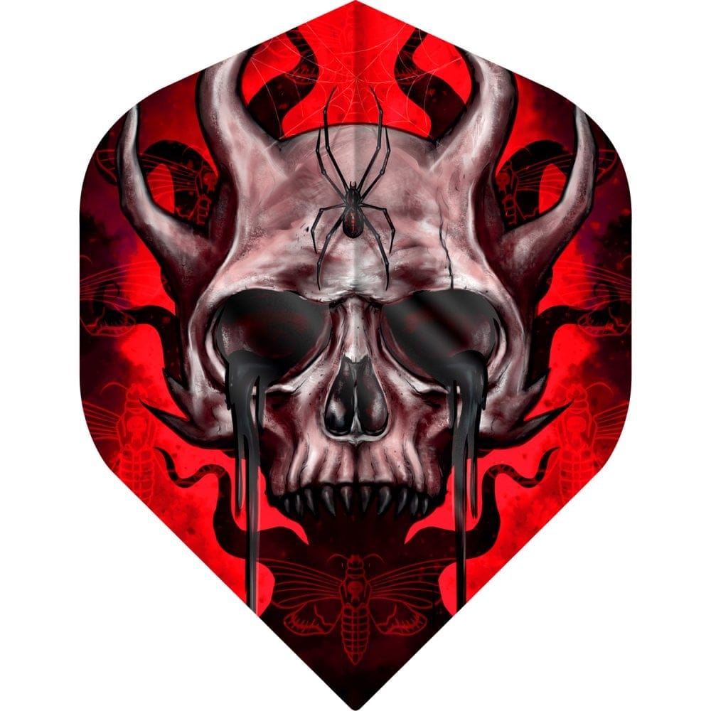 Designa Horror Show Dart Flights - No2 - Std - Horned Skull