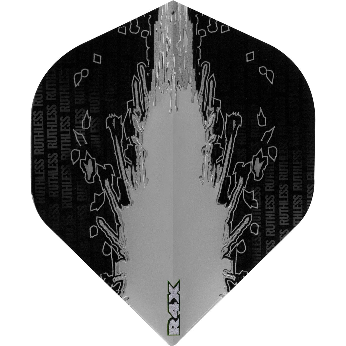 Ruthless - High Impact - Dart Flights - 100 Micron - No2 - Std Clear