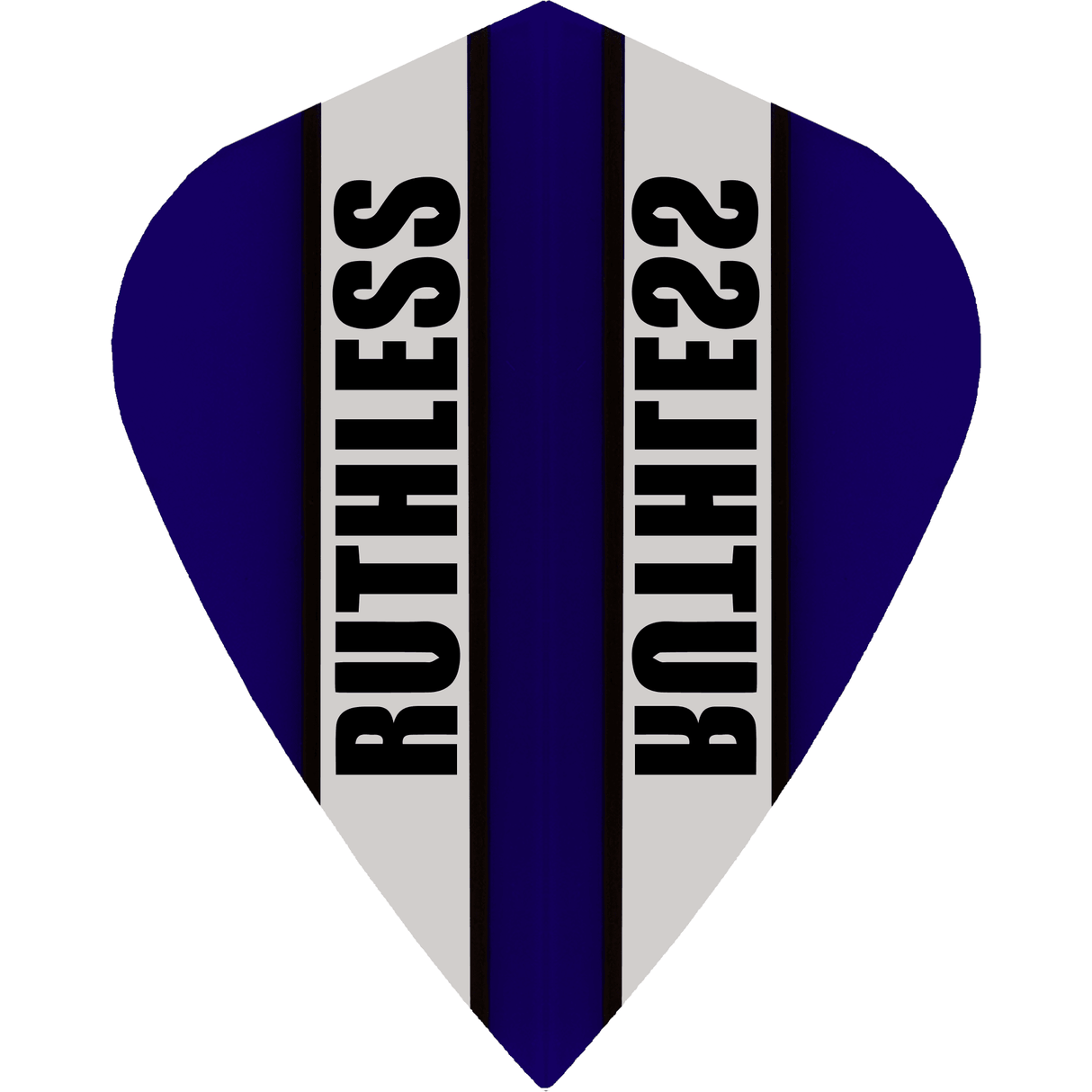 Ruthless - Clear Panel - Dart Flights - 100 Micron - Kite Dark Blue