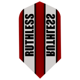 Ruthless - Clear Panel - Dart Flights - 100 Micron - Slim Red