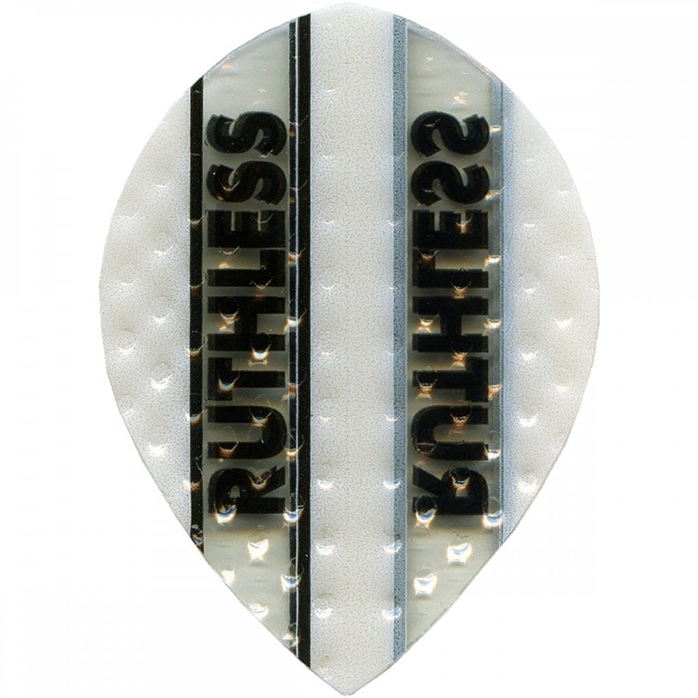 Ruthless - Clear Panel Embossed - Dart Flights - 100 Micron - Pear