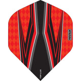 Pentathlon TDP-Lux Dart Flights - Vision Black Centre - No2 - Std Red