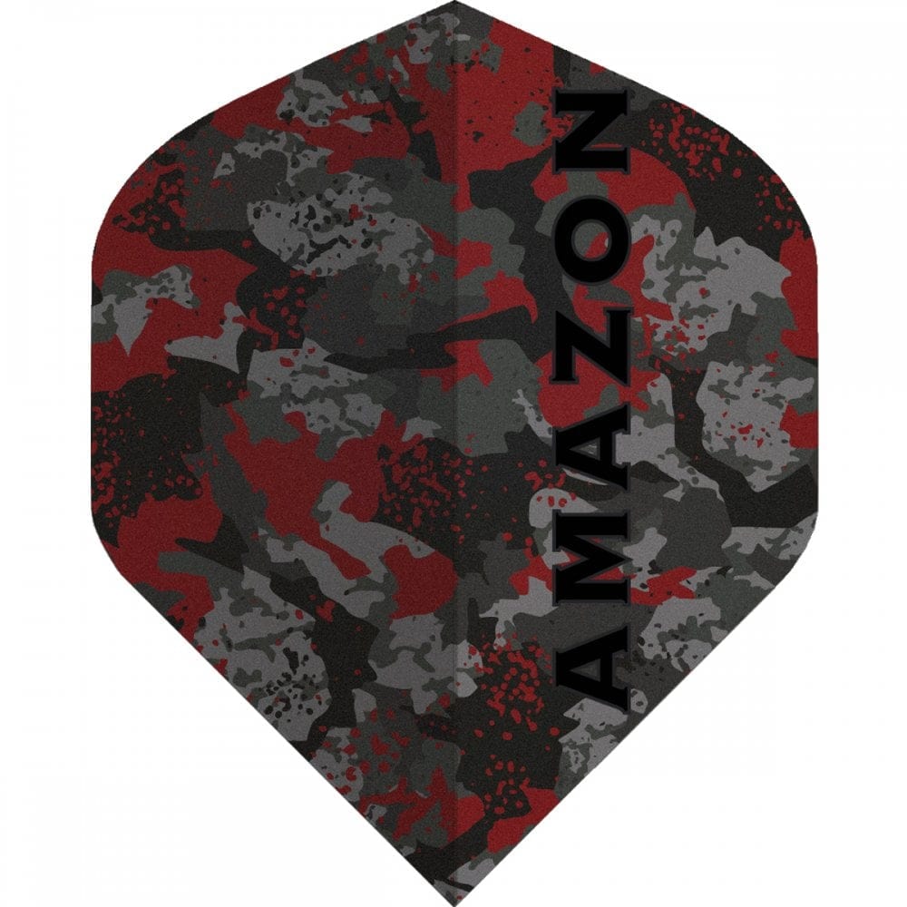 Amazon Dart Flights - 100 Micron - Std - No2 - Camo Red