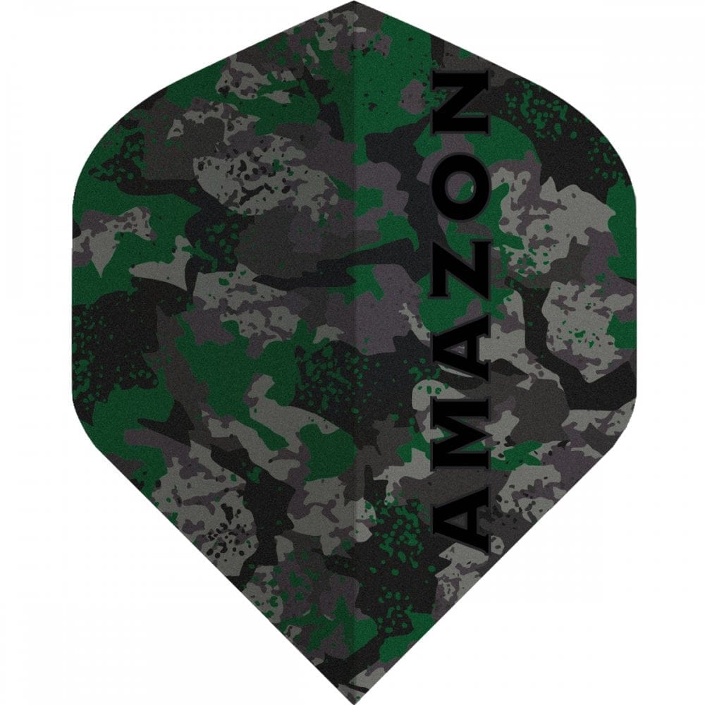 Amazon Dart Flights - 100 Micron - Std - No2 - Camo Green