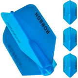 Robson Plus Dart Flights - for all shafts - Slim Blue